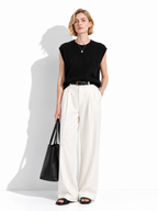 Maglia Loose Senza Maniche con Girocollo | Stile Casual