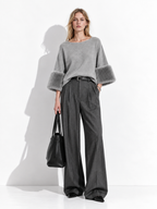 Maglia Loose con Maniche Svasate | Stile Elegante