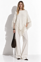 Maglia a Mantella con Frange | Stile Casual
