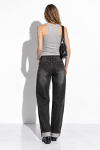 Jeans a Vita Alta con Gamba Dritta | Stile Casual