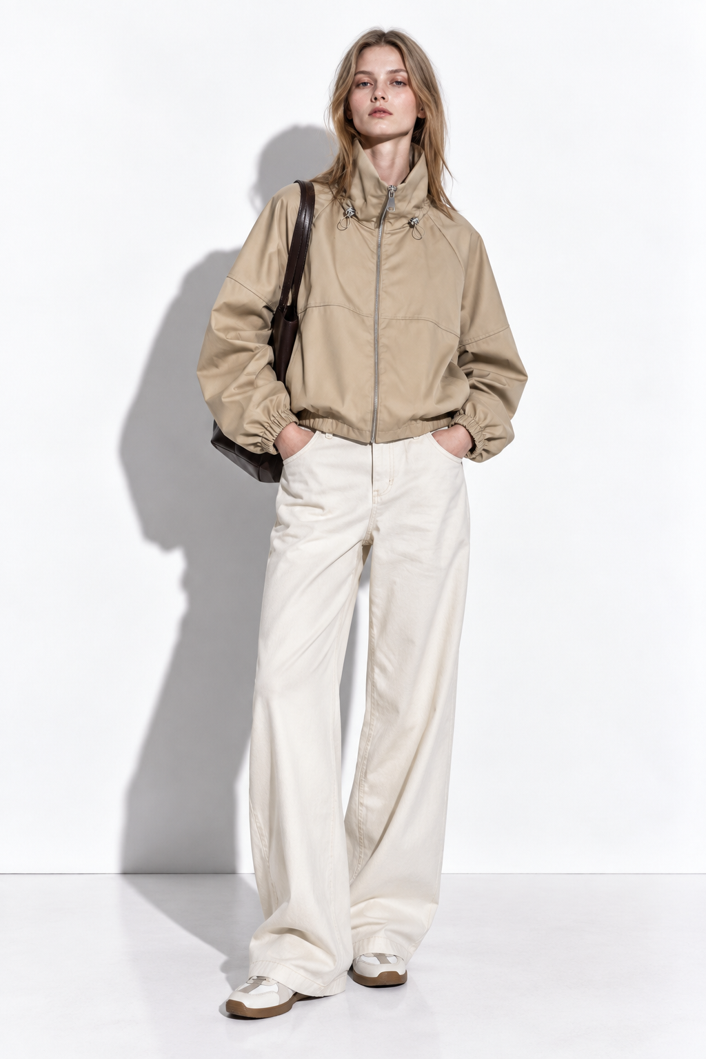 Giacca a Maniche Lunghe con Collo a Risvolto | Stile Casual