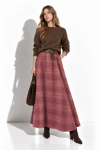 Gonna Midi a Quadri con Cintura | Stile Casual
