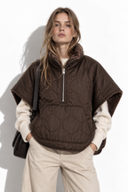 Cappa Reversibile Trapuntata in Peluche | Stile Chic
