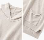 Knitted Set with Hood and Wide-Leg Pants | Casual Style