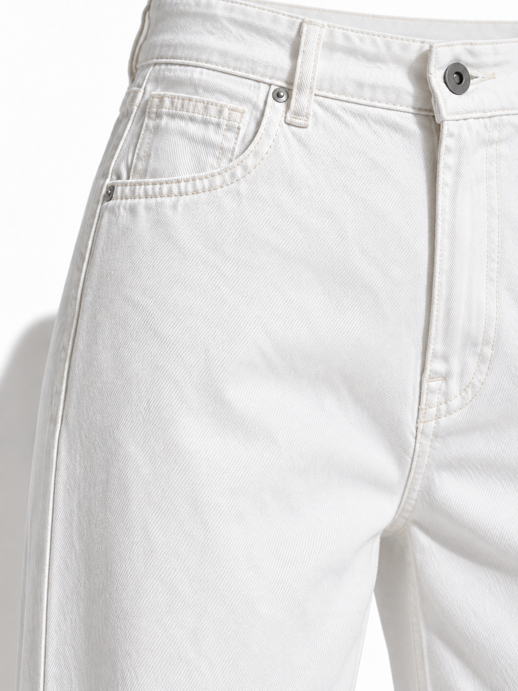 Jeans a Vita Alta con Gamba Larga | Stile Casual