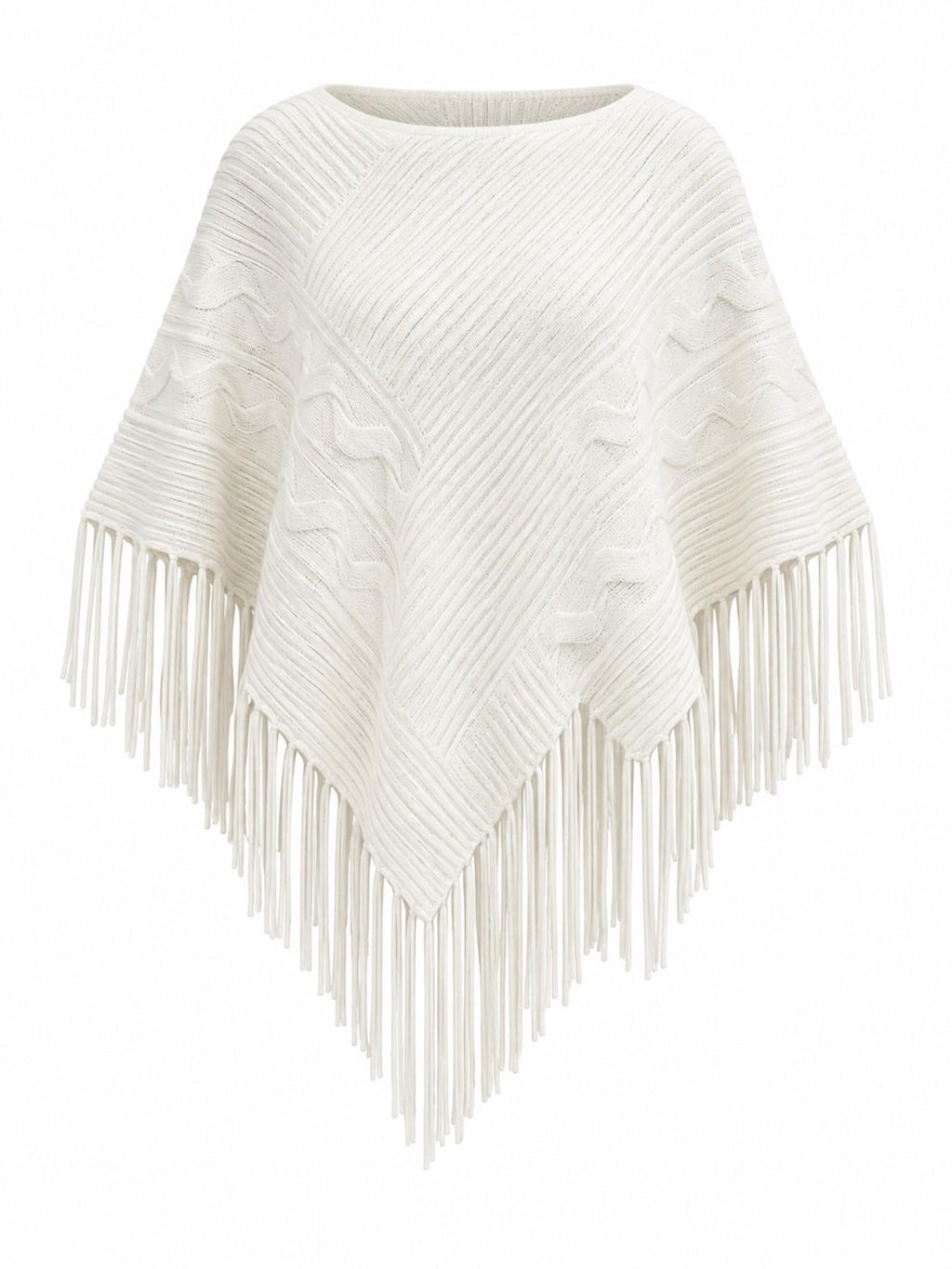 Maglia a Mantella con Frange | Stile Casual