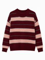 Maglia a Righe con Scollo Rotondo e Maniche Lunghe | Stile Casual