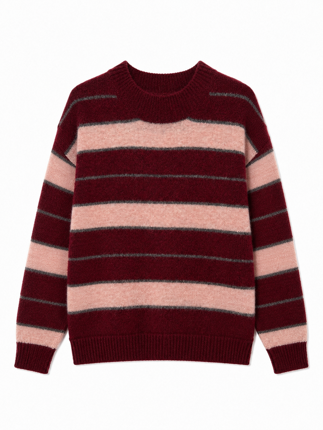 Maglia a Righe con Scollo Rotondo e Maniche Lunghe | Stile Casual