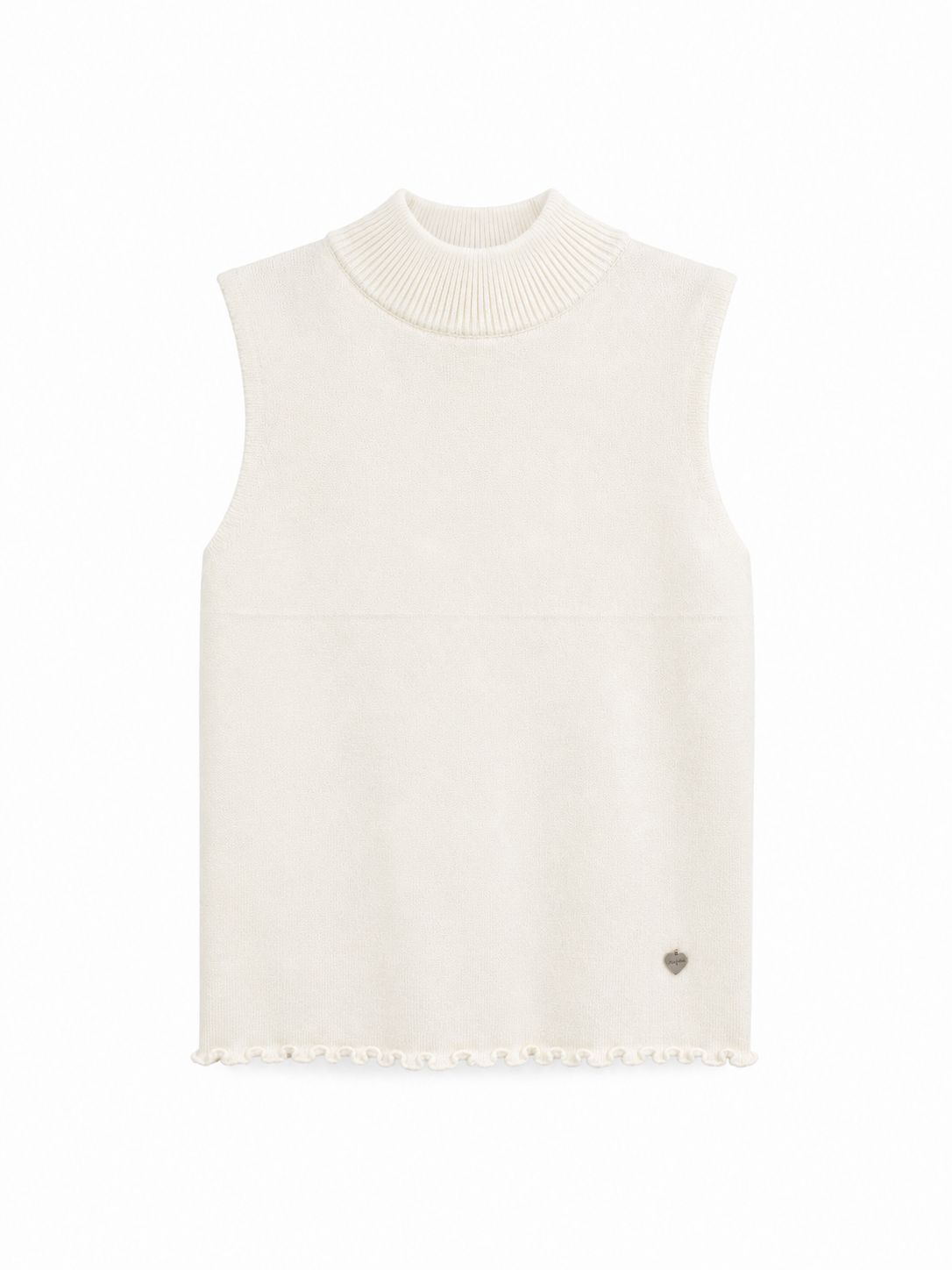Top a Maglia Senza Maniche con Collo Alto | Stile Casual