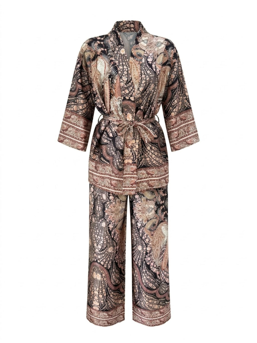 Kimono and Palazzo Pants Set