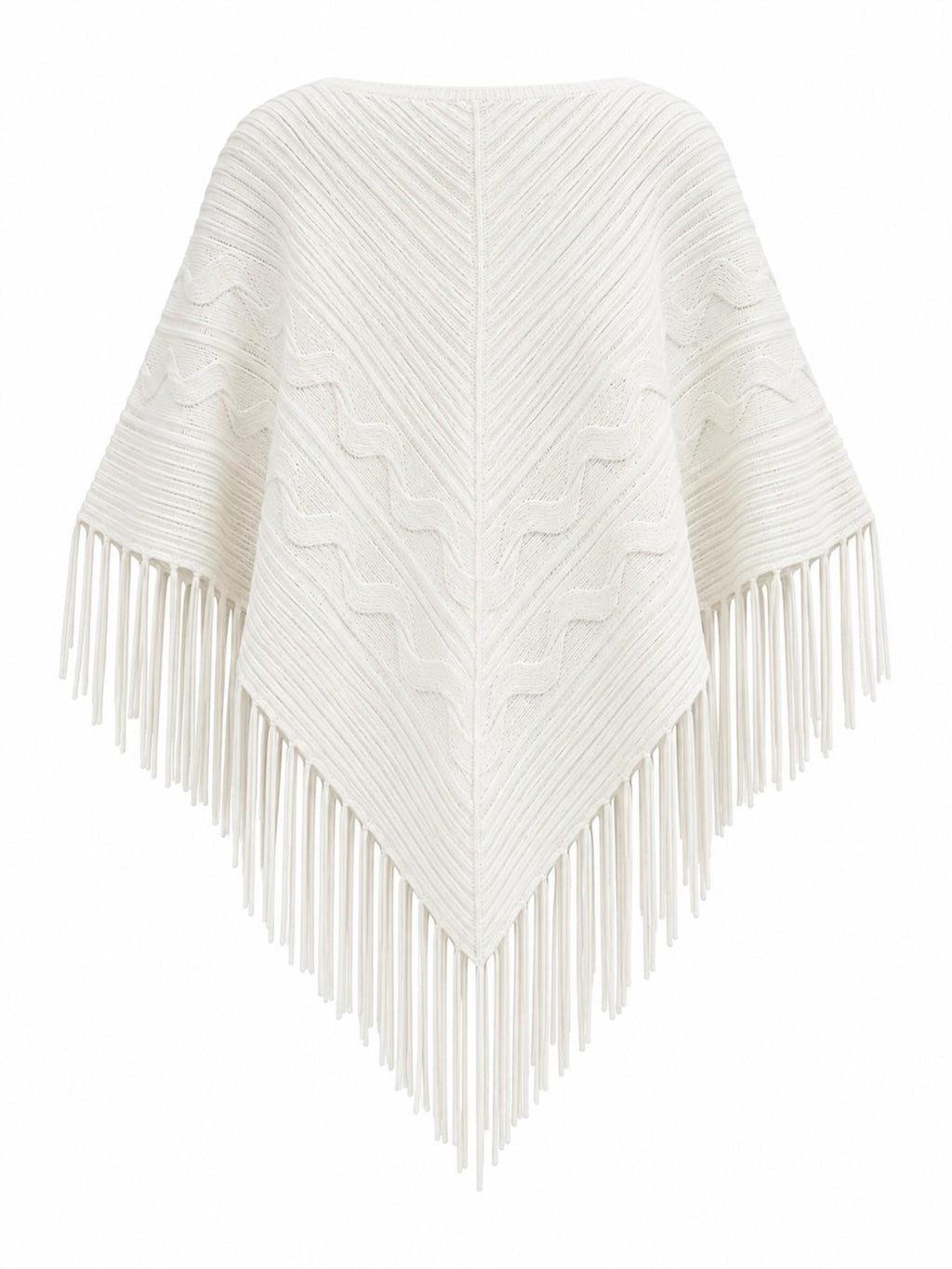 Maglia a Mantella con Frange | Stile Casual