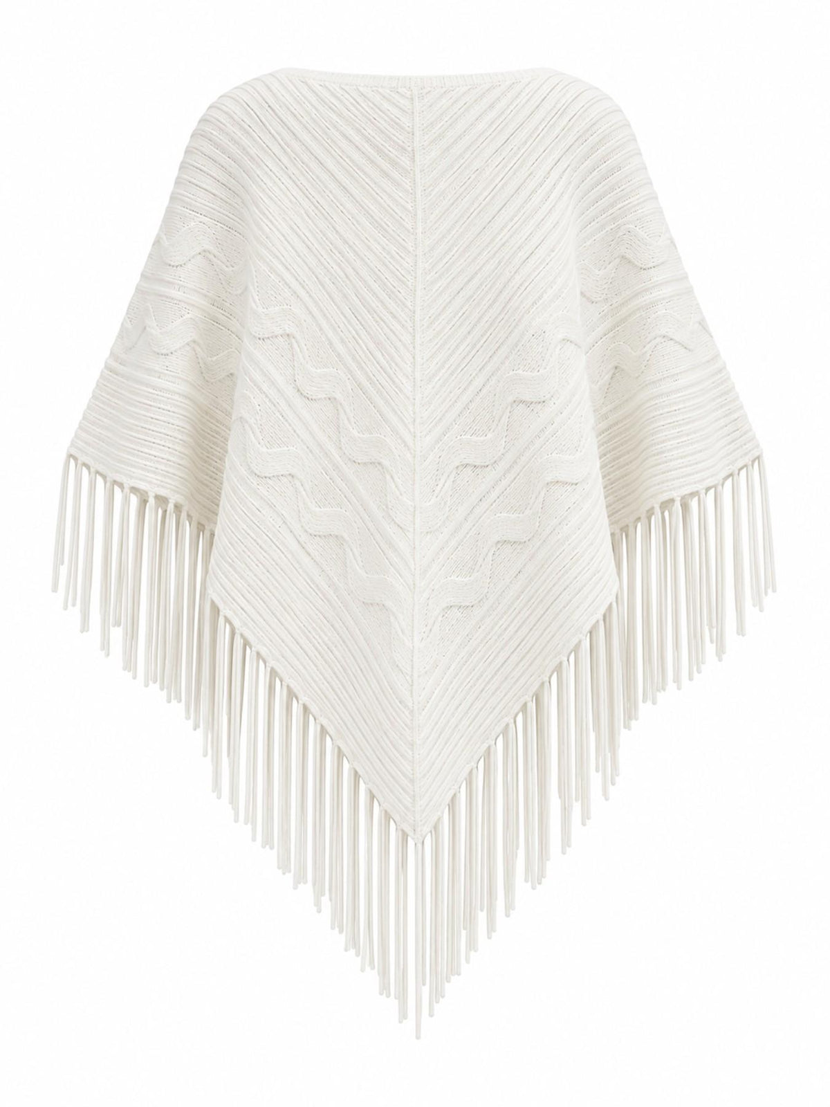 Maglia a Mantella con Frange | Stile Casual