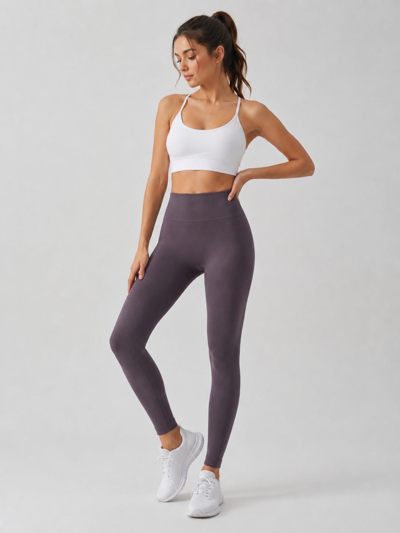 Leggings Sportivi a Vita Alta Senza Cuciture | Yoga & Shaping
