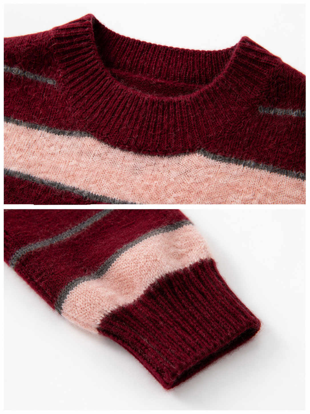 Maglia a Righe con Scollo Rotondo e Maniche Lunghe | Stile Casual