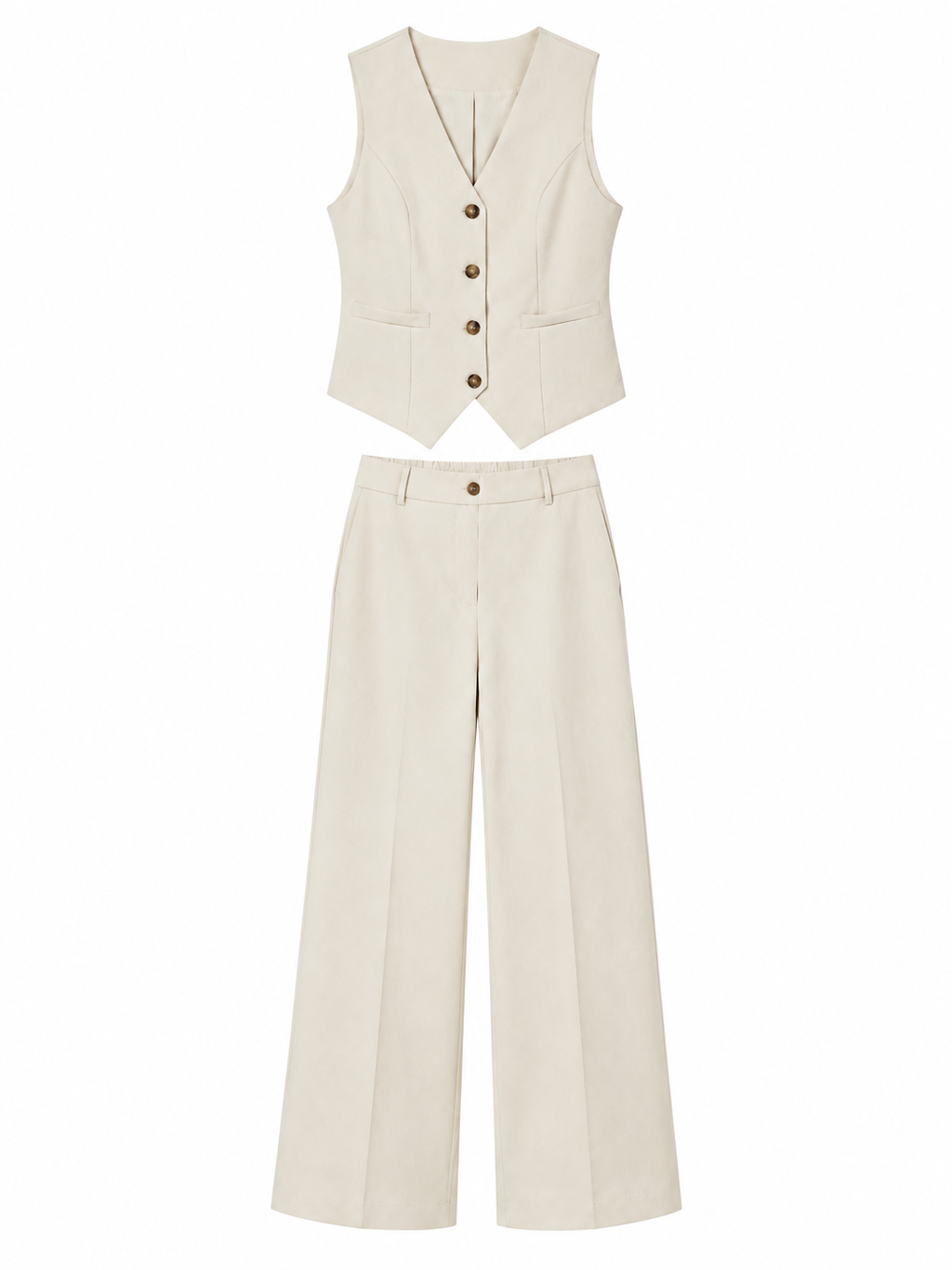 Completo Gilet e Pantaloni Palazzo
