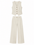Completo Gilet e Pantaloni Palazzo