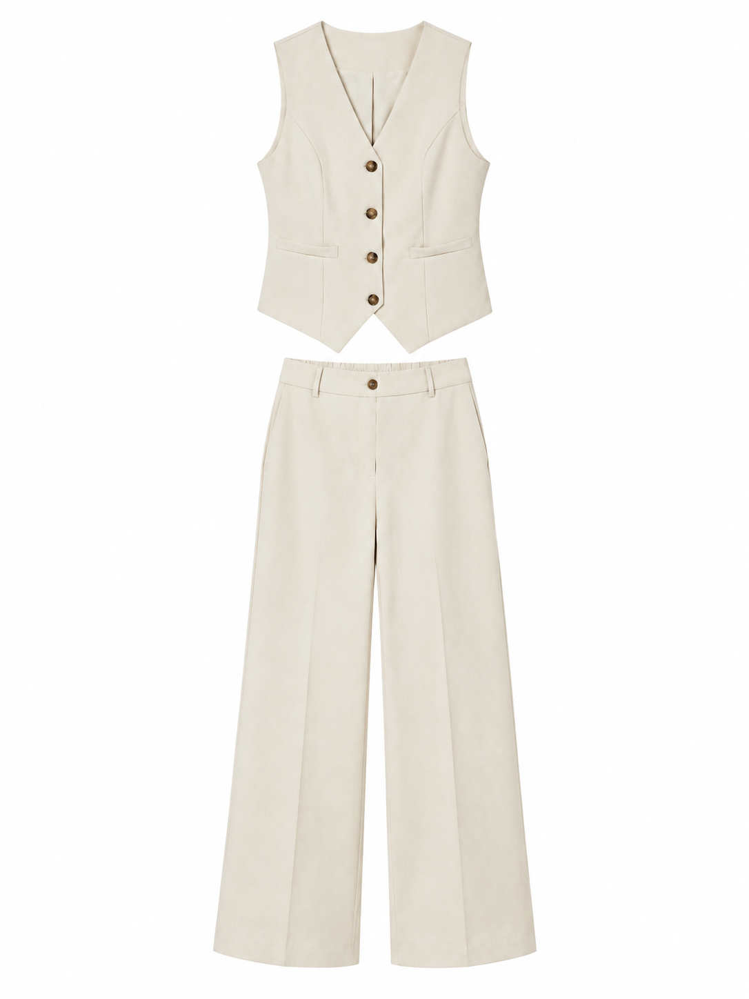 Completo Gilet e Pantaloni Palazzo