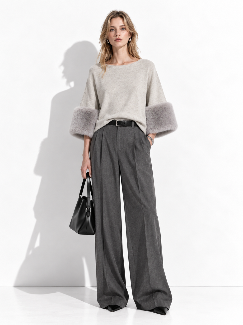 Maglia Loose con Maniche Svasate | Stile Elegante