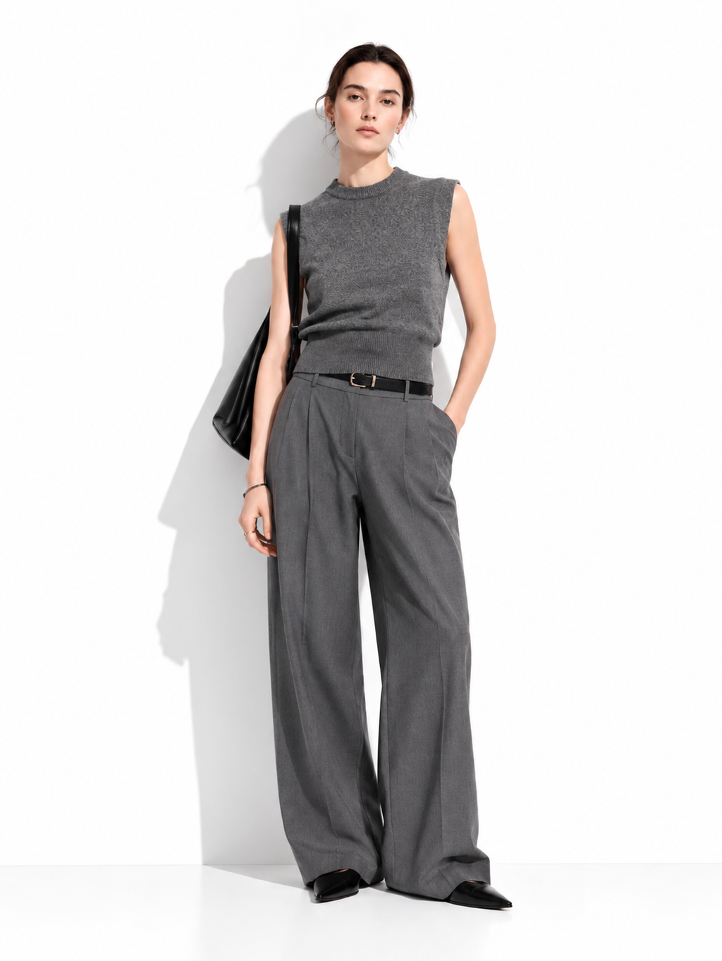 Top a Maglia Senza Maniche con Girocollo | Stile Casual