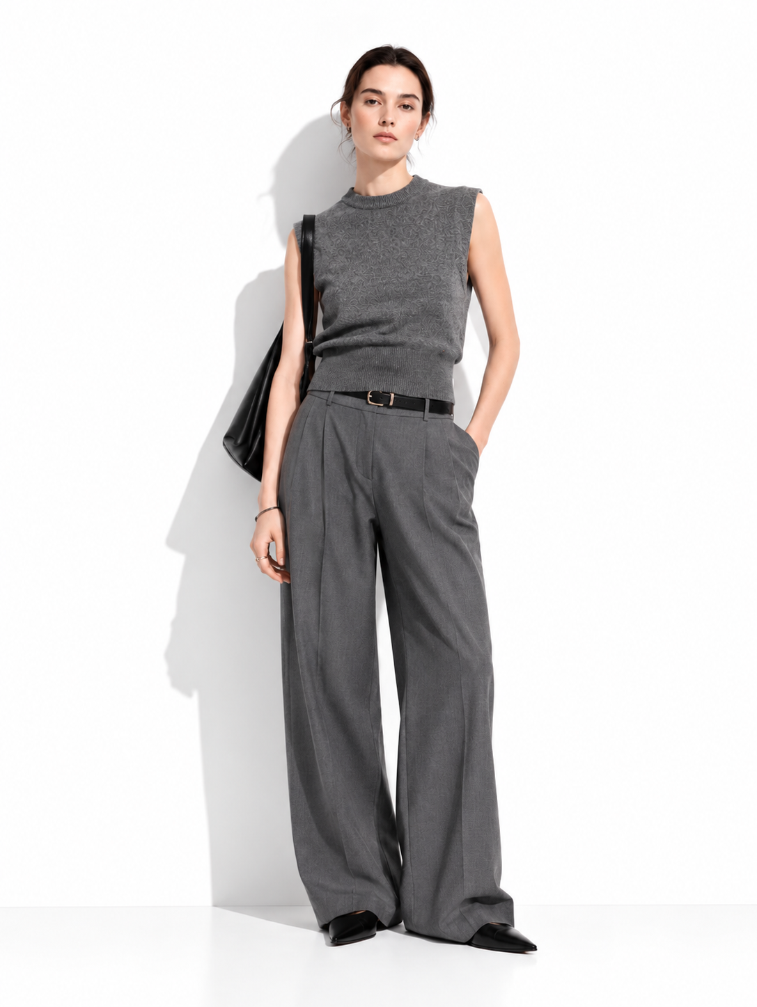 Top a Maglia Senza Maniche con Girocollo | Stile Casual
