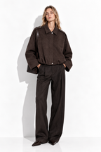 Faux Suede Pilot Jacket | Casual Style
