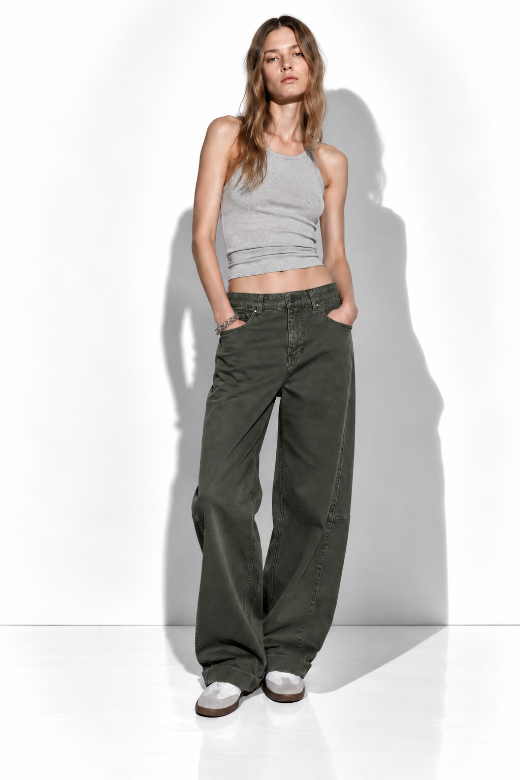 Jeans a Vita Alta con Gamba Larga | Stile Casual