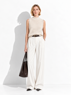 Top a Maglia Senza Maniche con Strass | Stile Elegante