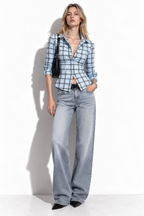 Camicia a Quadri con Vita Aderente | Stile Femminile