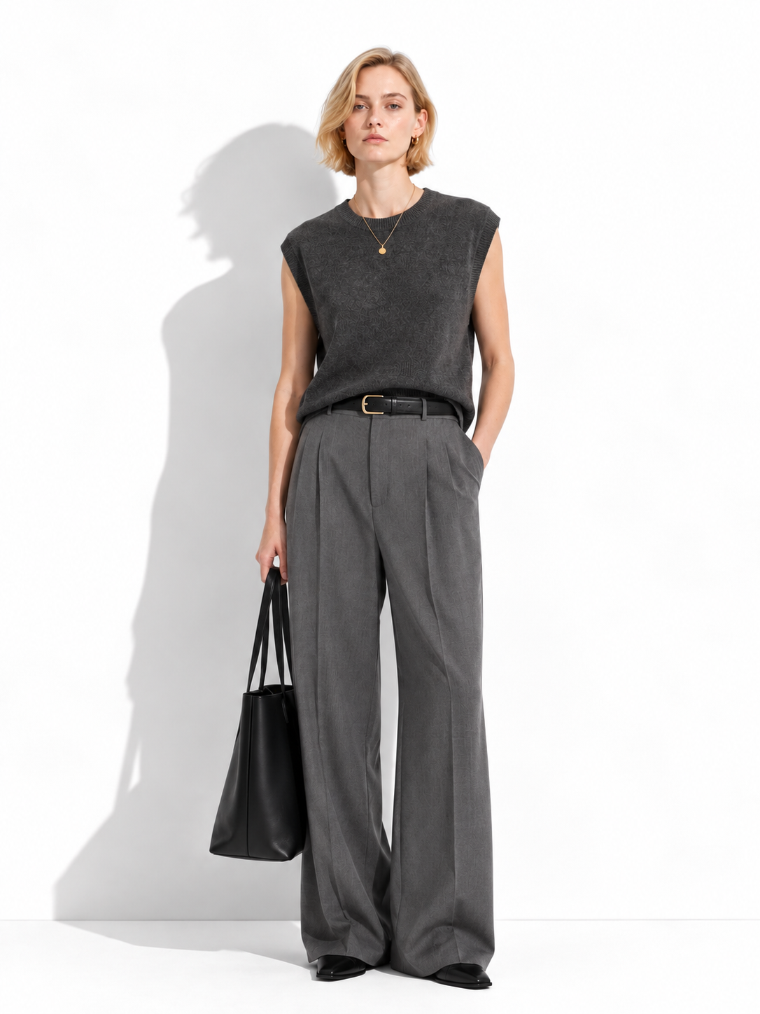 Maglia Loose Senza Maniche con Girocollo | Stile Casual
