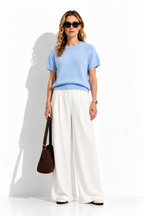 Maglia a Maniche Corte con Girocollo | Stile Casual