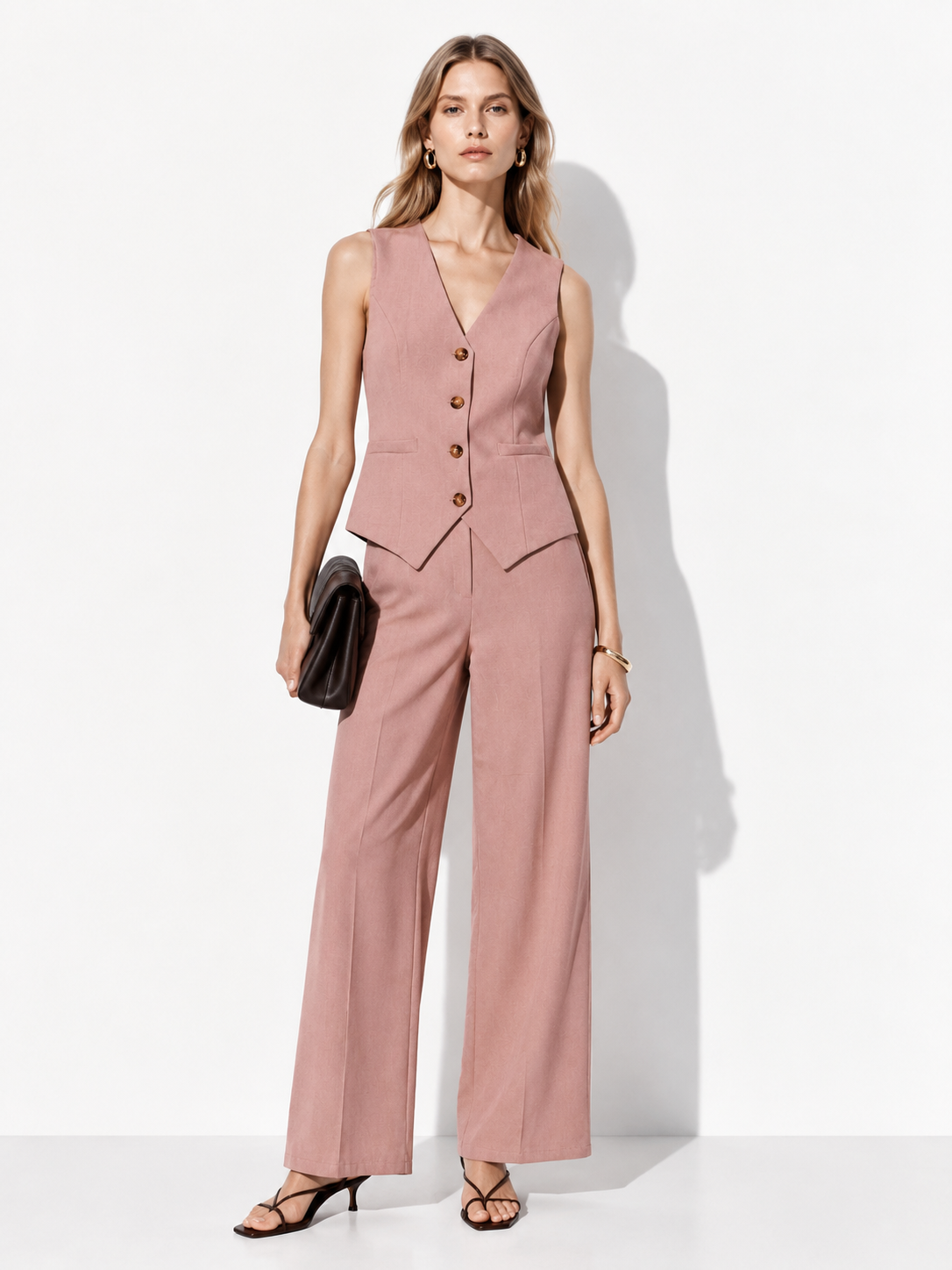 Completo Gilet e Pantaloni Palazzo