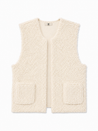 Gilet in Pelliccia Teddy Senza Maniche | Stile Invernale