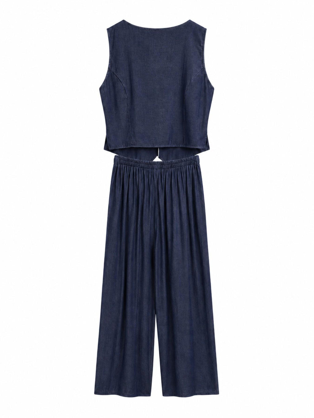 Linen Suit with Vest and Pants | Resort Chic