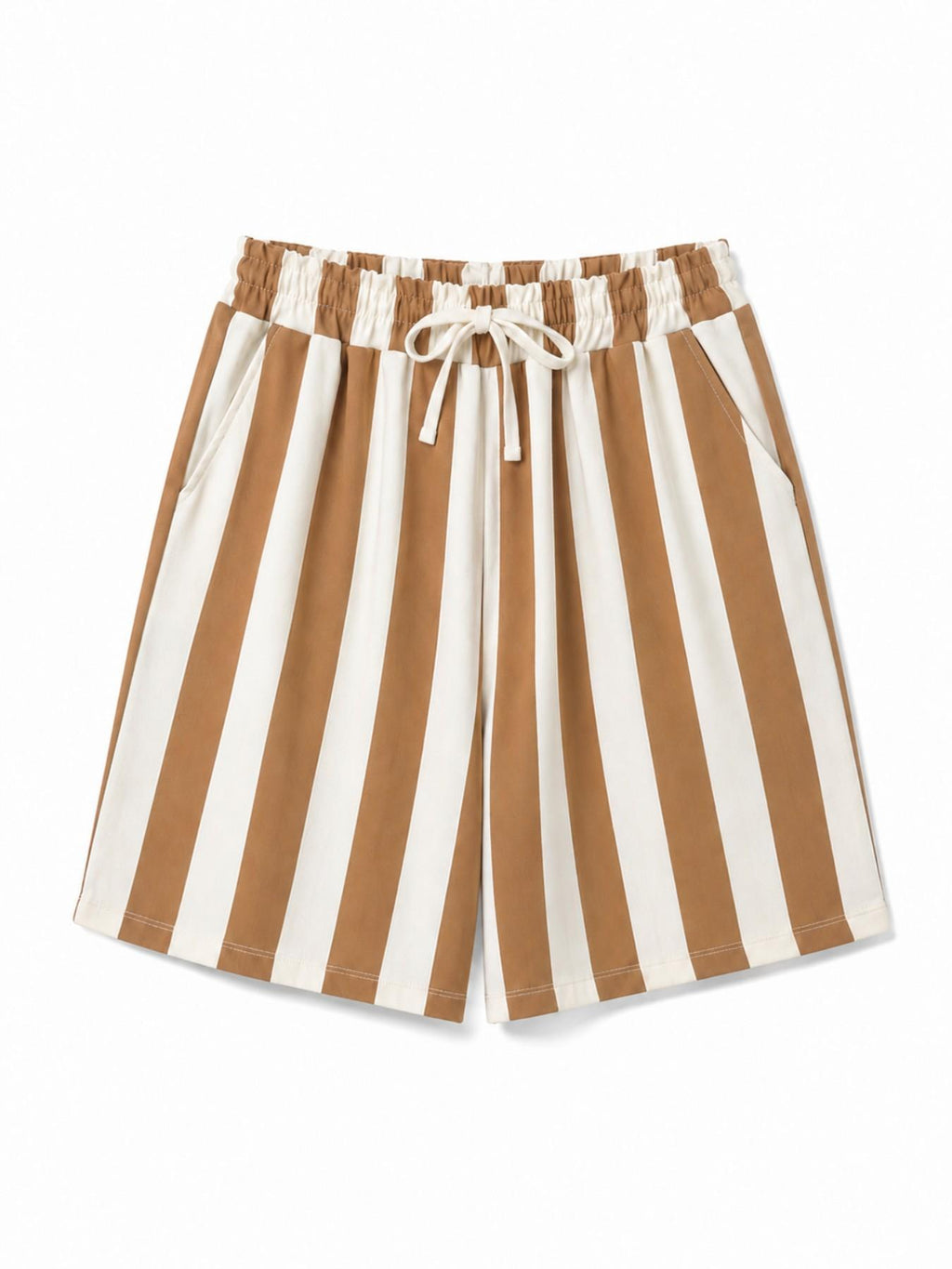 Pantaloncini a Righe Gamba Larga con Coulisse | Look Estivo