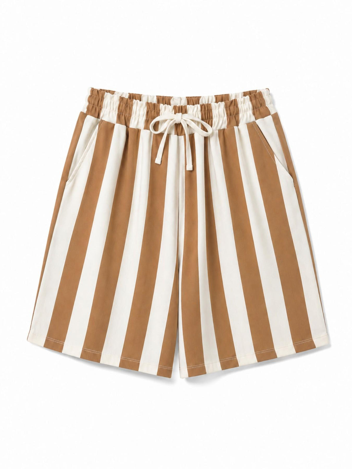 Pantaloncini a Righe Gamba Larga con Coulisse | Look Estivo