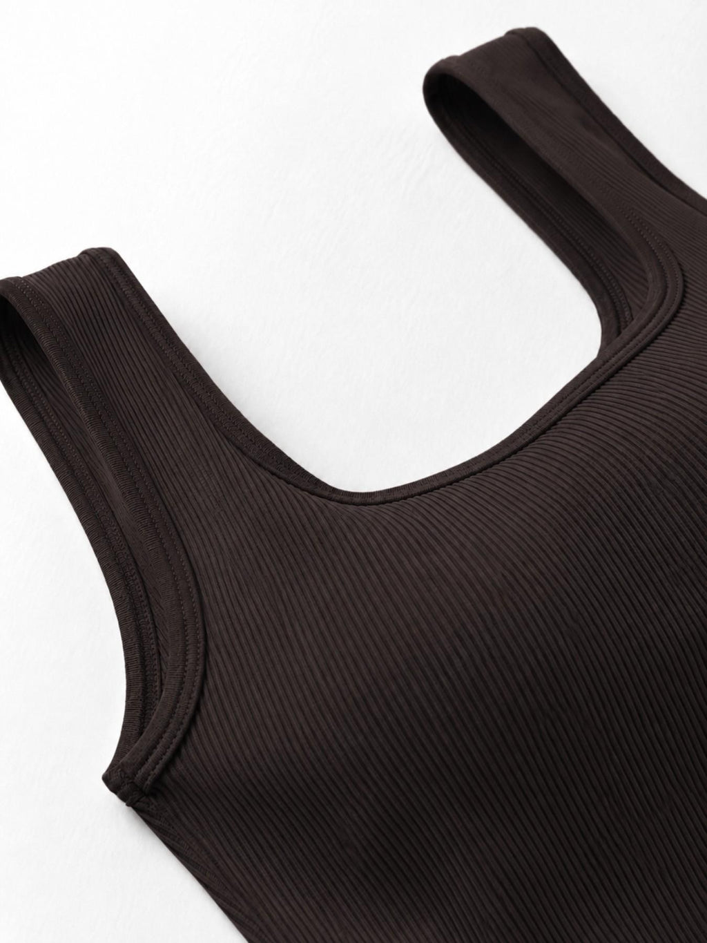 UC Women's Ribbed Seamless Tank Top, Square Neck Stretch Fitted Underwear, Versatile Basic Style, Comfortable and Stylish
