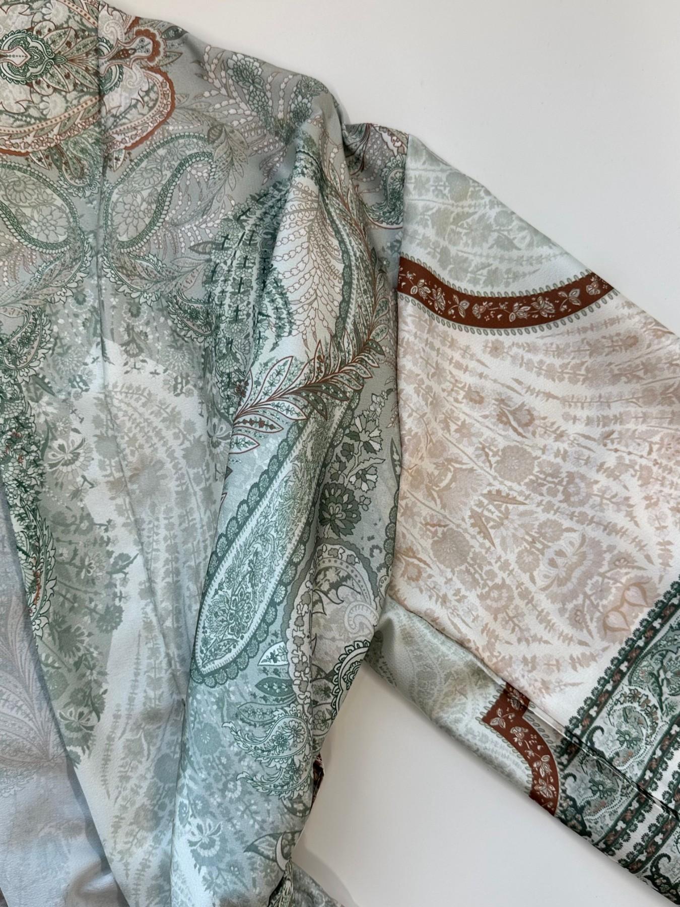 URBANREVERSE Boho Kimono Set Kimono Jacket Wide Leg Pants Two Piece Coordinated Women Boho Resort Chic Matching Set Summer Look Holiday Outfit Elegant Casual Luxury Street Style Italian Style premium look relaxed fit Made in Italy