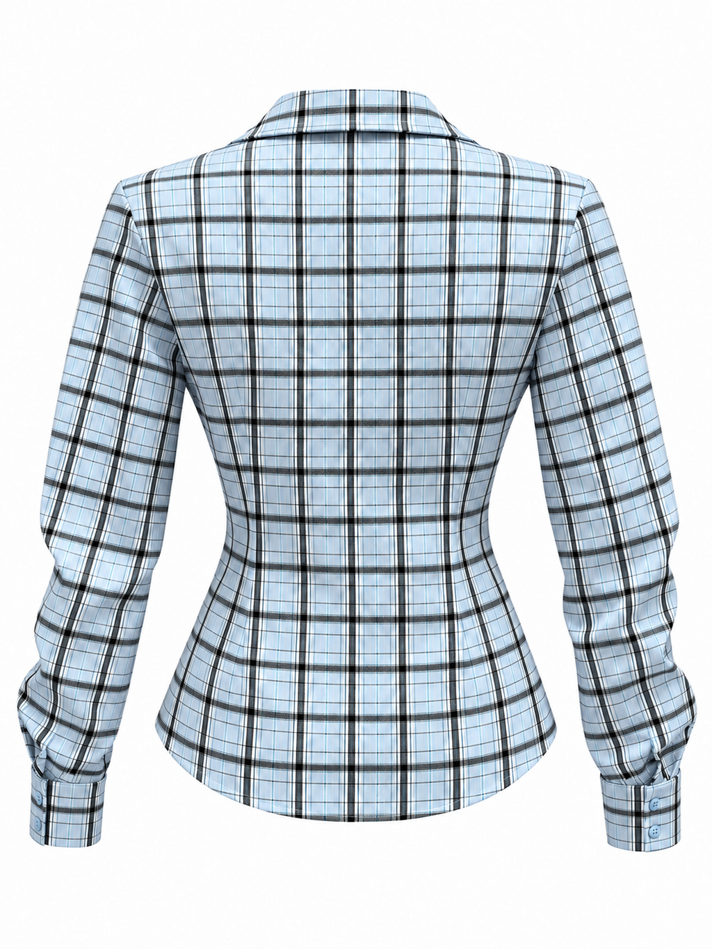 Camicia a Quadri con Vita Aderente | Stile Femminile