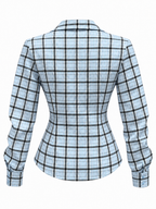 Camicia a Quadri con Vita Aderente | Stile Femminile