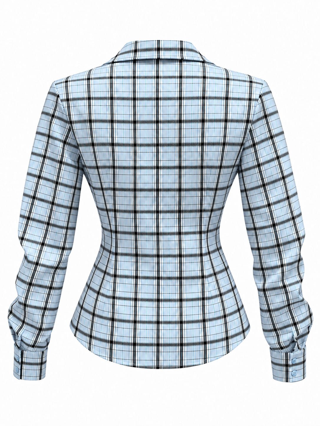 Camicia a Quadri con Vita Aderente | Stile Femminile