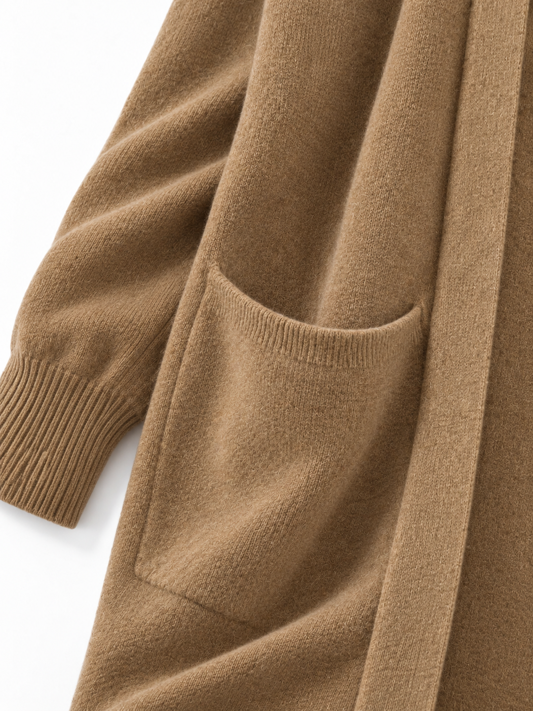 Cardigan Lungo a Maglia con Tasche | Stile Casual