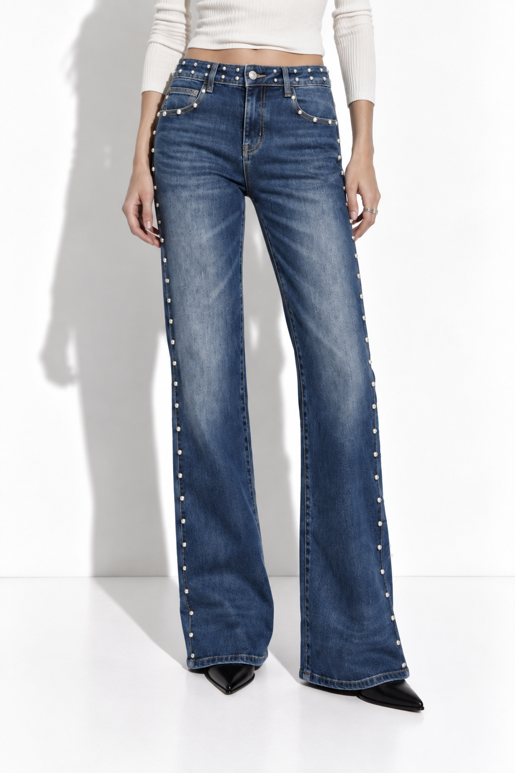 Jeans a Vita Alta con Gamba Dritta | Stile Casual