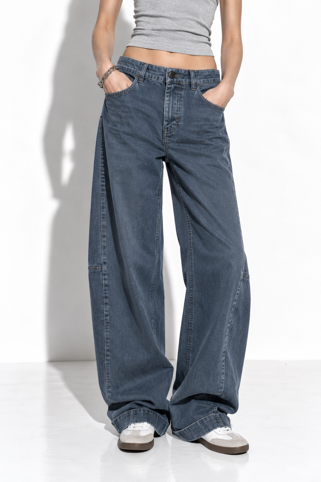 Jeans a Vita Alta con Gamba Larga | Stile Casual
