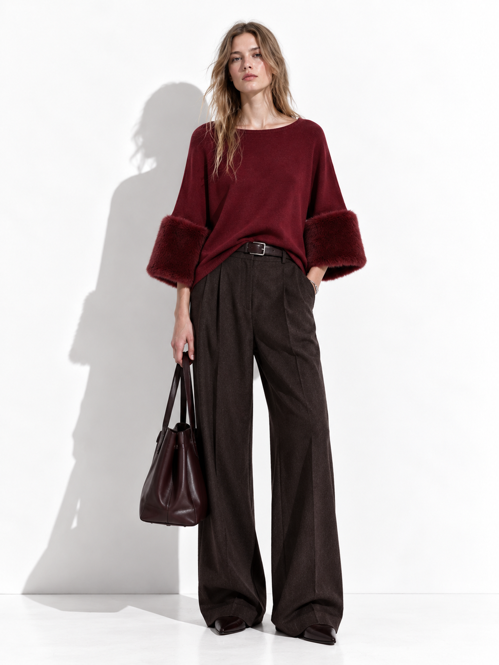 Maglia Loose con Maniche Svasate | Stile Elegante