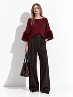 Maglia Loose con Maniche Svasate | Stile Elegante