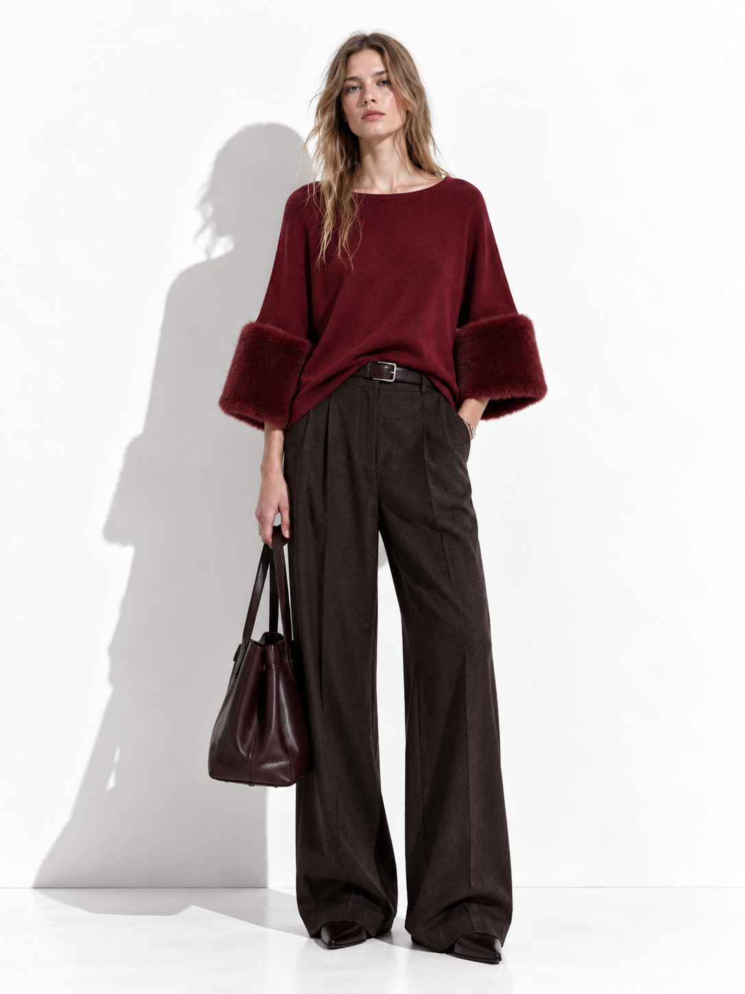 Maglia Loose con Maniche Svasate | Stile Elegante