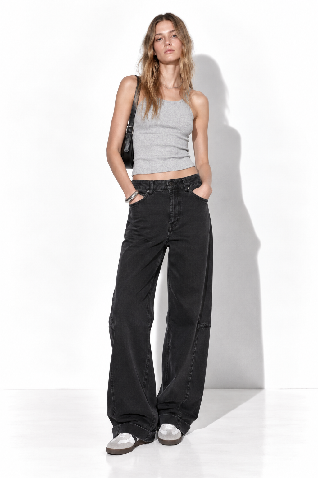 Jeans a Vita Alta con Gamba Larga | Stile Casual