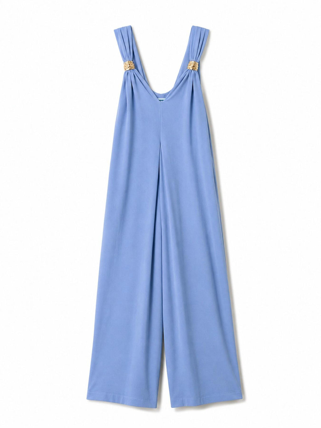 Tuta Gamba Larga con Fibbia sulla Spalla | Look Estivo Elegante