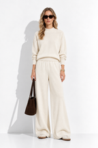 Completo a Maglia con Top e Pantaloni Largo | Stile Invernale