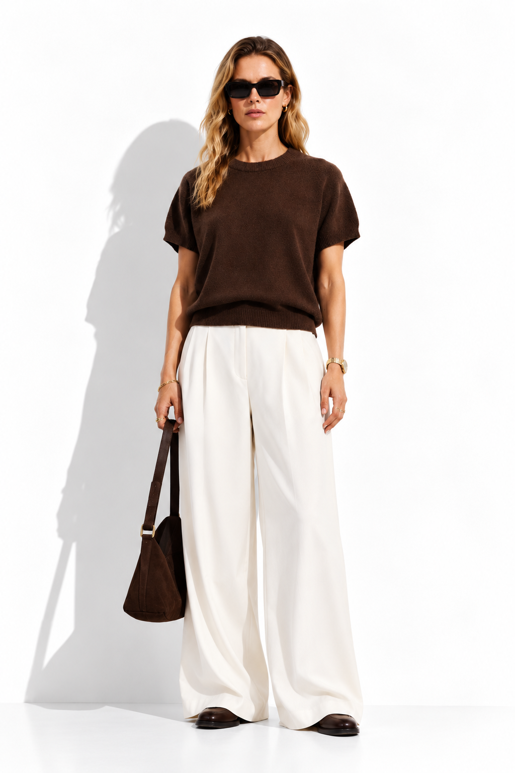 Maglia a Maniche Corte con Girocollo | Stile Casual